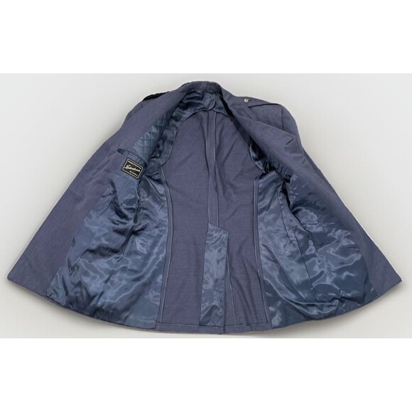 Vintage 1950s Men’s Officer USAF Blue Wool Coat Air Force Dress Jacket Size 40L - Picture 2 of 13